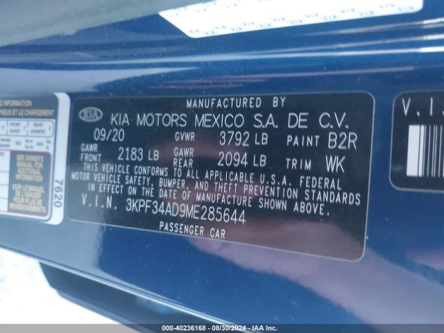 Photo 8 VIN: 3KPF34AD9ME285644 - KIA FORTE 