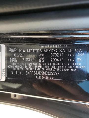 Photo 9 VIN: 3KPF34AD9ME329397 - KIA FORTE GT L 