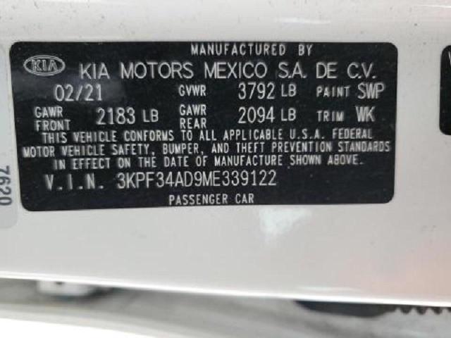 Photo 11 VIN: 3KPF34AD9ME339122 - KIA FORTE GT L 