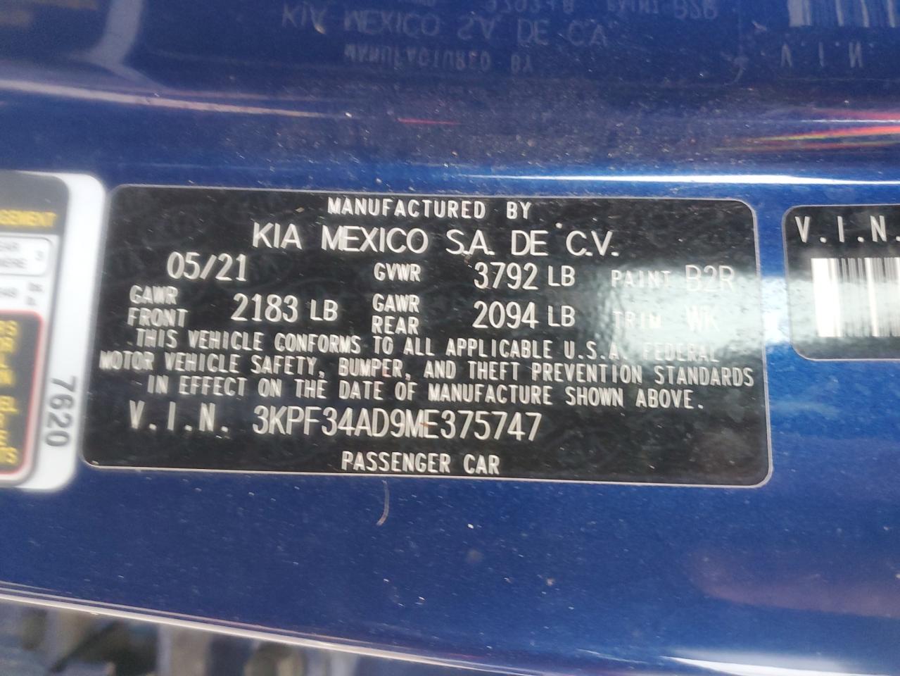 Photo 11 VIN: 3KPF34AD9ME375747 - KIA FORTE 