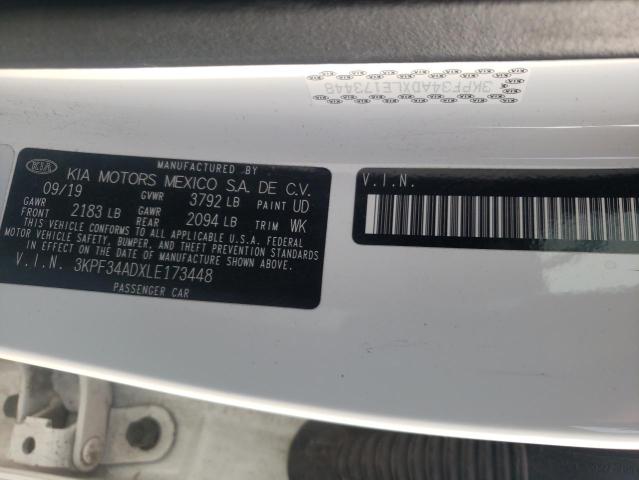 Photo 9 VIN: 3KPF34ADXLE173448 - KIA FORTE GT L 