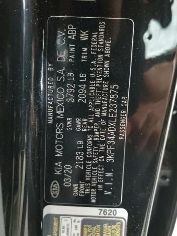 Photo 11 VIN: 3KPF34ADXLE237875 - KIA FORTE GT L 