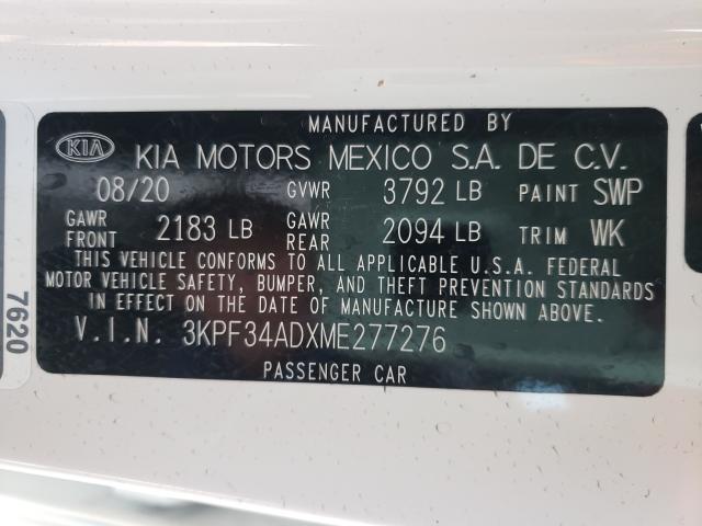 Photo 9 VIN: 3KPF34ADXME277276 - KIA FORTE GT L 