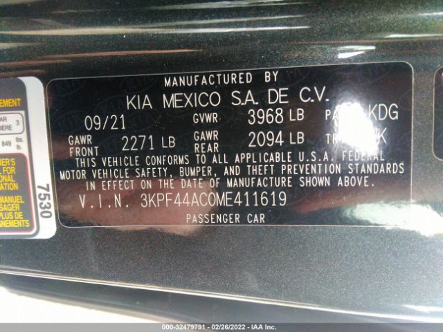 Photo 8 VIN: 3KPF44AC0ME411619 - KIA FORTE 