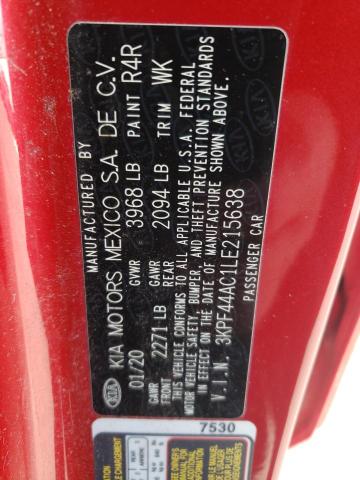 Photo 12 VIN: 3KPF44AC1LE215638 - KIA FORTE 