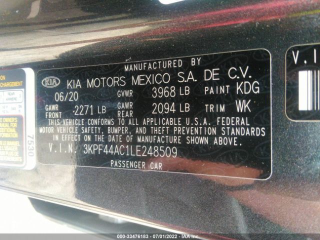 Photo 8 VIN: 3KPF44AC1LE248509 - KIA FORTE 