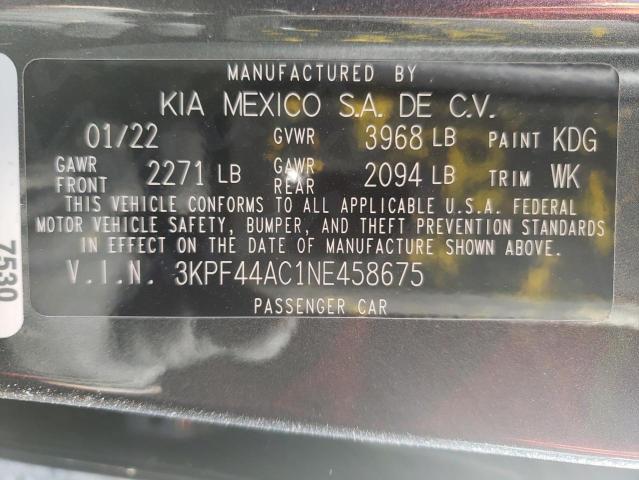 Photo 9 VIN: 3KPF44AC1NE458675 - KIA FORTE GT 