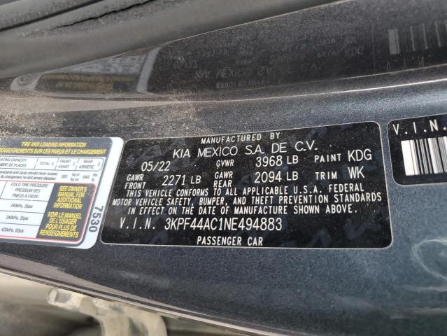 Photo 11 VIN: 3KPF44AC1NE494883 - KIA FORTE GT 