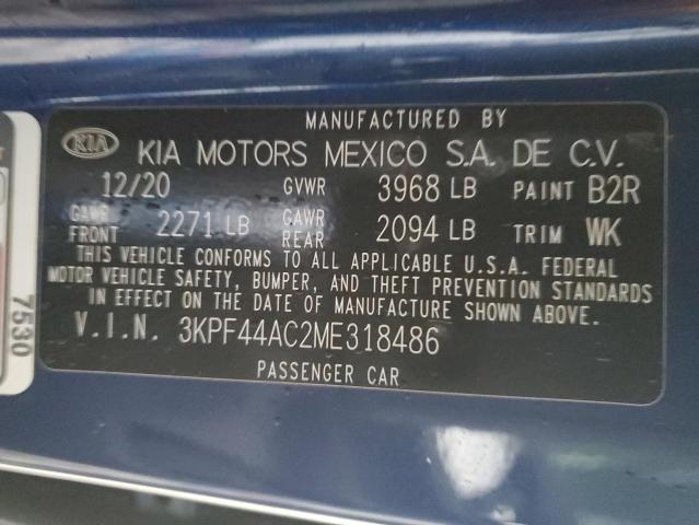 Photo 12 VIN: 3KPF44AC2ME318486 - KIA FORTE GT 