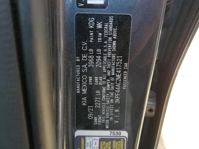 Photo 11 VIN: 3KPF44AC2ME417521 - KIA FORTE GT 