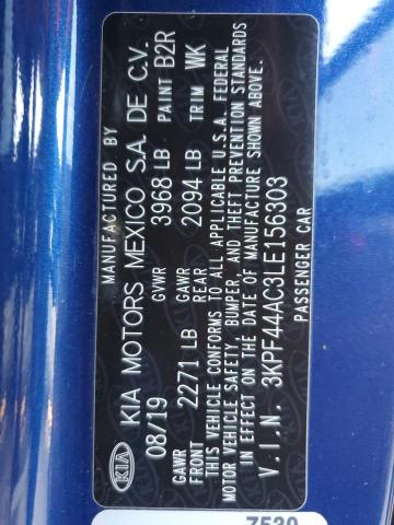 Photo 11 VIN: 3KPF44AC3LE156303 - KIA FORTE GT 