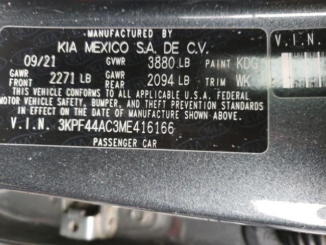 Photo 11 VIN: 3KPF44AC3ME416166 - KIA FORTE GT 