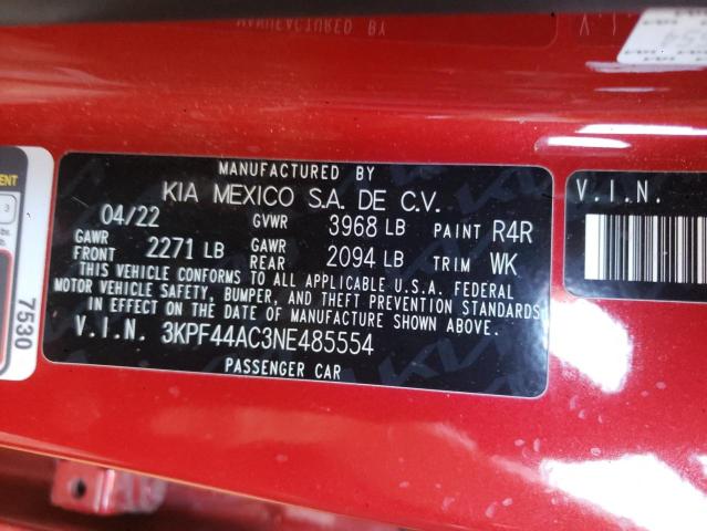 Photo 11 VIN: 3KPF44AC3NE485554 - KIA FORTE GT 