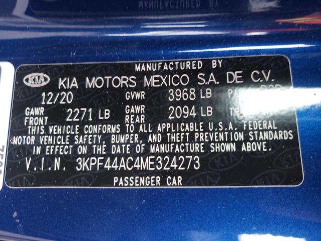 Photo 9 VIN: 3KPF44AC4ME324273 - KIA FORTE GT 