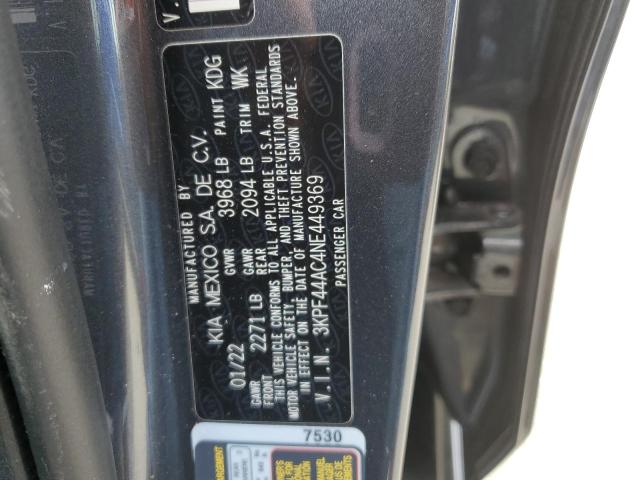 Photo 9 VIN: 3KPF44AC4NE449369 - KIA FORTE GT 