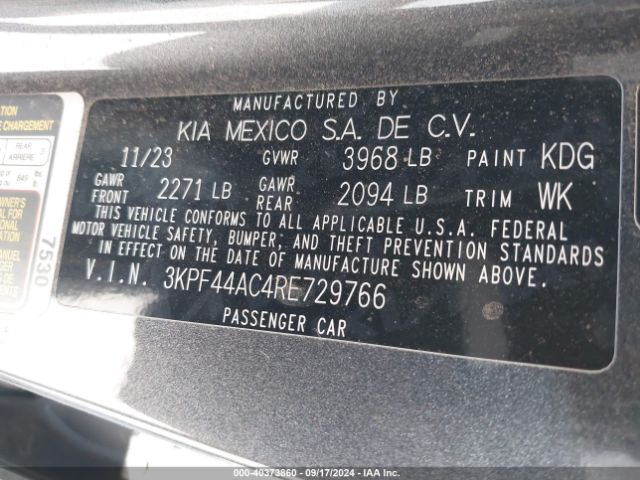 Photo 8 VIN: 3KPF44AC4RE729766 - KIA FORTE 