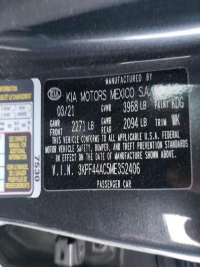 Photo 9 VIN: 3KPF44AC5ME352406 - KIA FORTE GT 