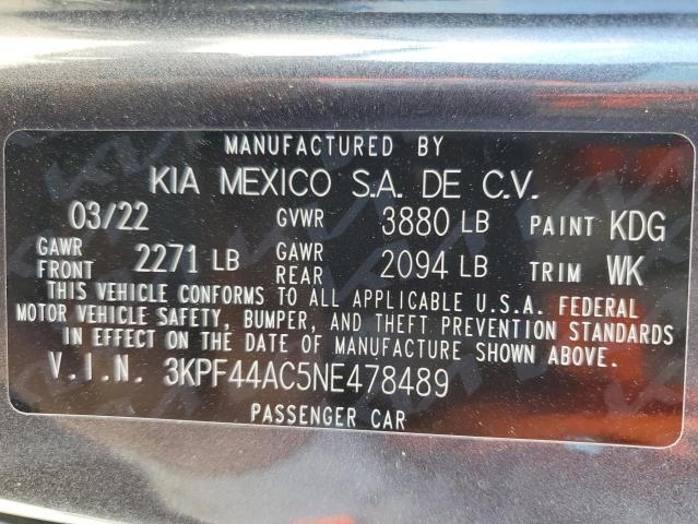 Photo 11 VIN: 3KPF44AC5NE478489 - KIA FORTE GT 