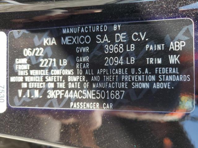 Photo 9 VIN: 3KPF44AC5NE501687 - KIA FORTE GT 