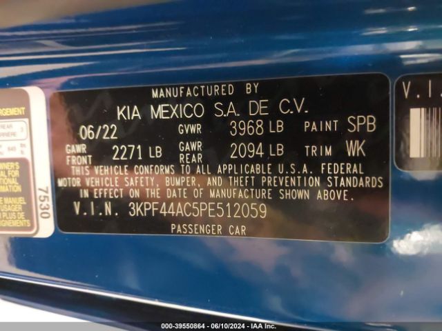 Photo 8 VIN: 3KPF44AC5PE512059 - KIA FORTE 