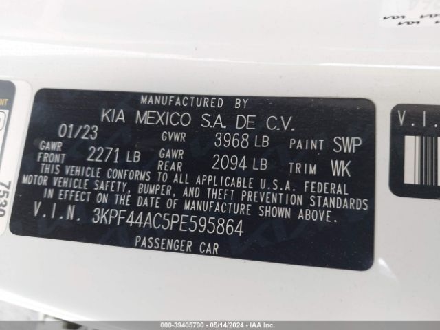 Photo 8 VIN: 3KPF44AC5PE595864 - KIA FORTE 