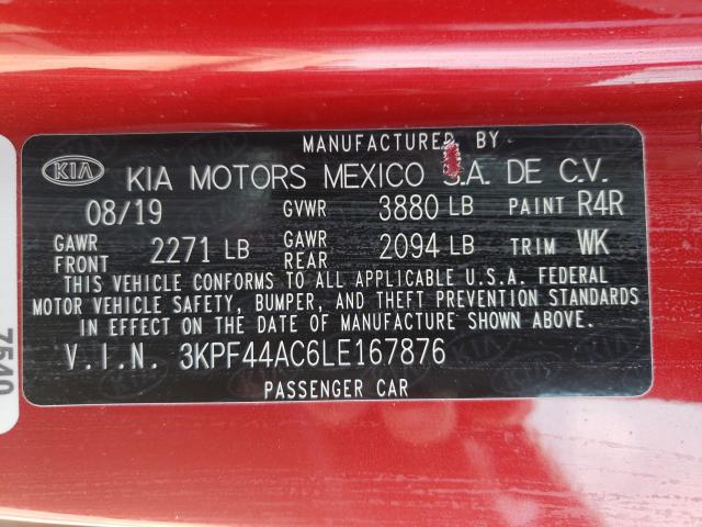 Photo 9 VIN: 3KPF44AC6LE167876 - KIA FORTE GT 