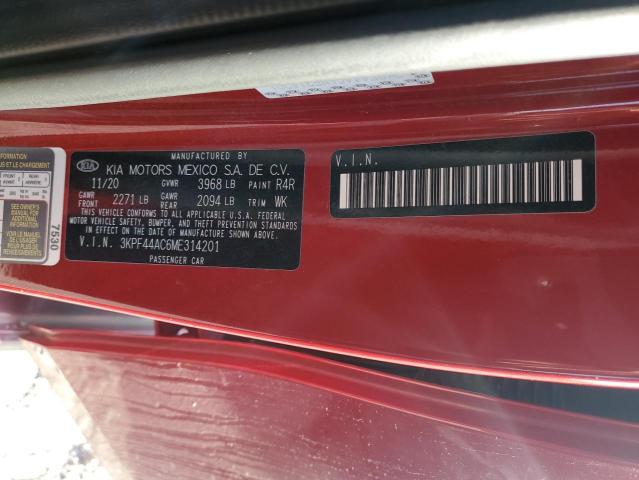 Photo 12 VIN: 3KPF44AC6ME314201 - KIA FORTE GT 