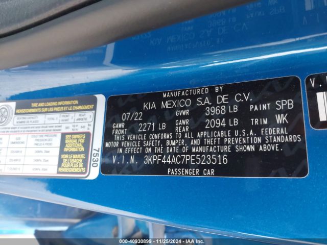 Photo 8 VIN: 3KPF44AC7PE523516 - KIA FORTE 