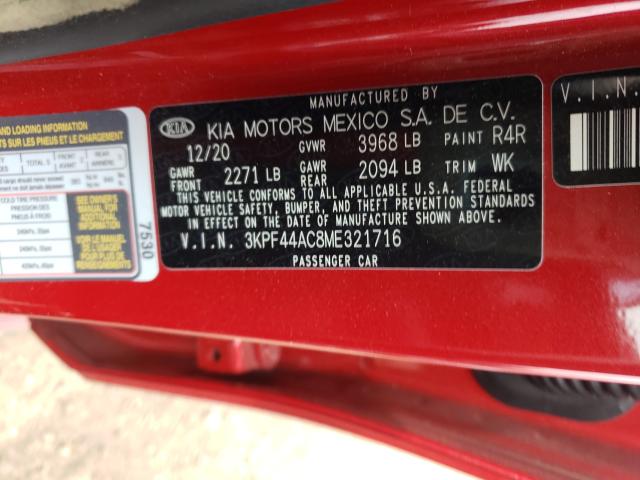 Photo 9 VIN: 3KPF44AC8ME321716 - KIA FORTE GT 