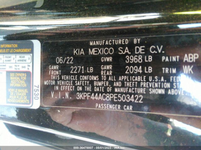 Photo 8 VIN: 3KPF44AC8PE503422 - KIA FORTE 