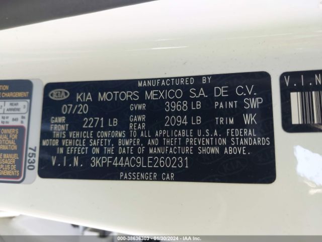 Photo 8 VIN: 3KPF44AC9LE260231 - KIA FORTE 