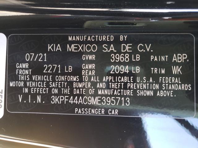 Photo 9 VIN: 3KPF44AC9ME395713 - KIA FORTE GT 