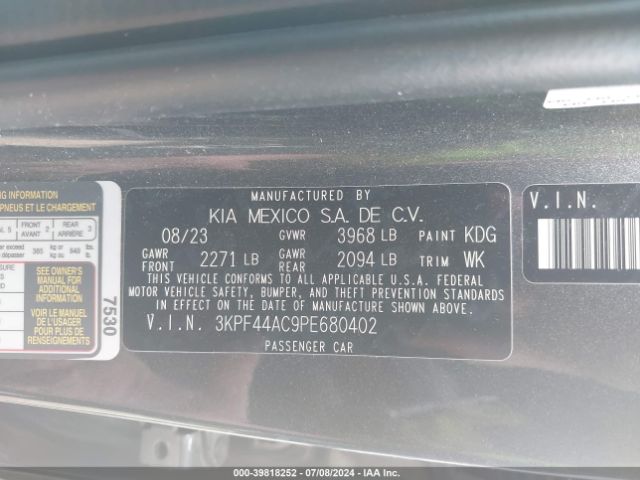 Photo 8 VIN: 3KPF44AC9PE680402 - KIA FORTE 