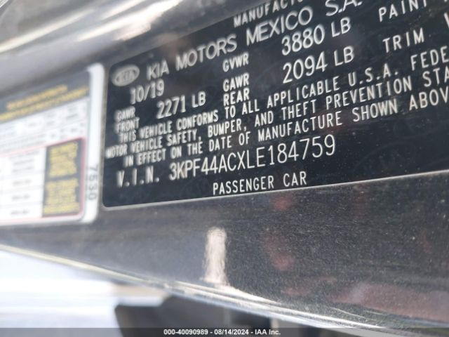 Photo 8 VIN: 3KPF44ACXLE184759 - KIA FORTE 