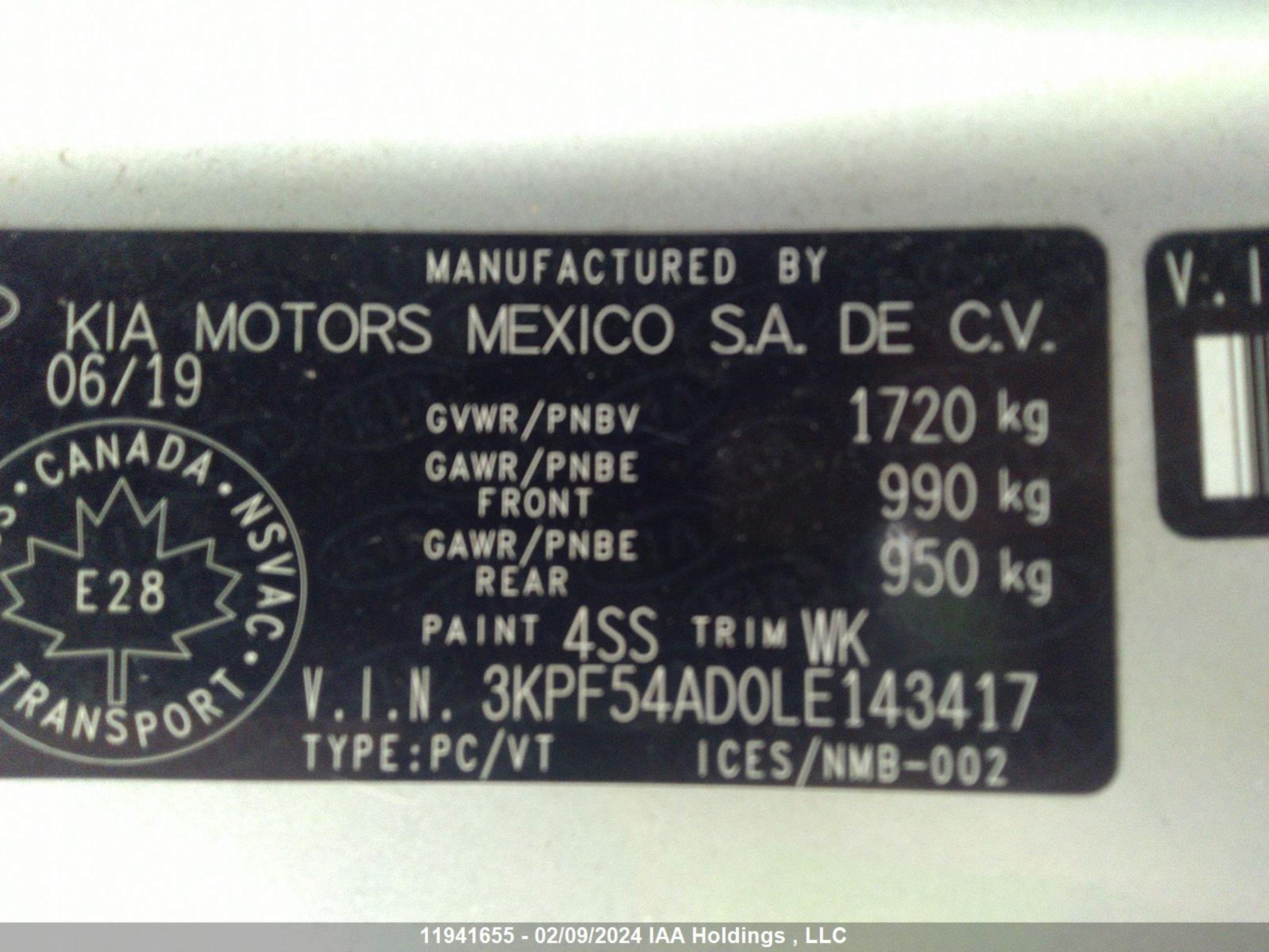 Photo 8 VIN: 3KPF54AD0LE143417 - KIA FORTE 