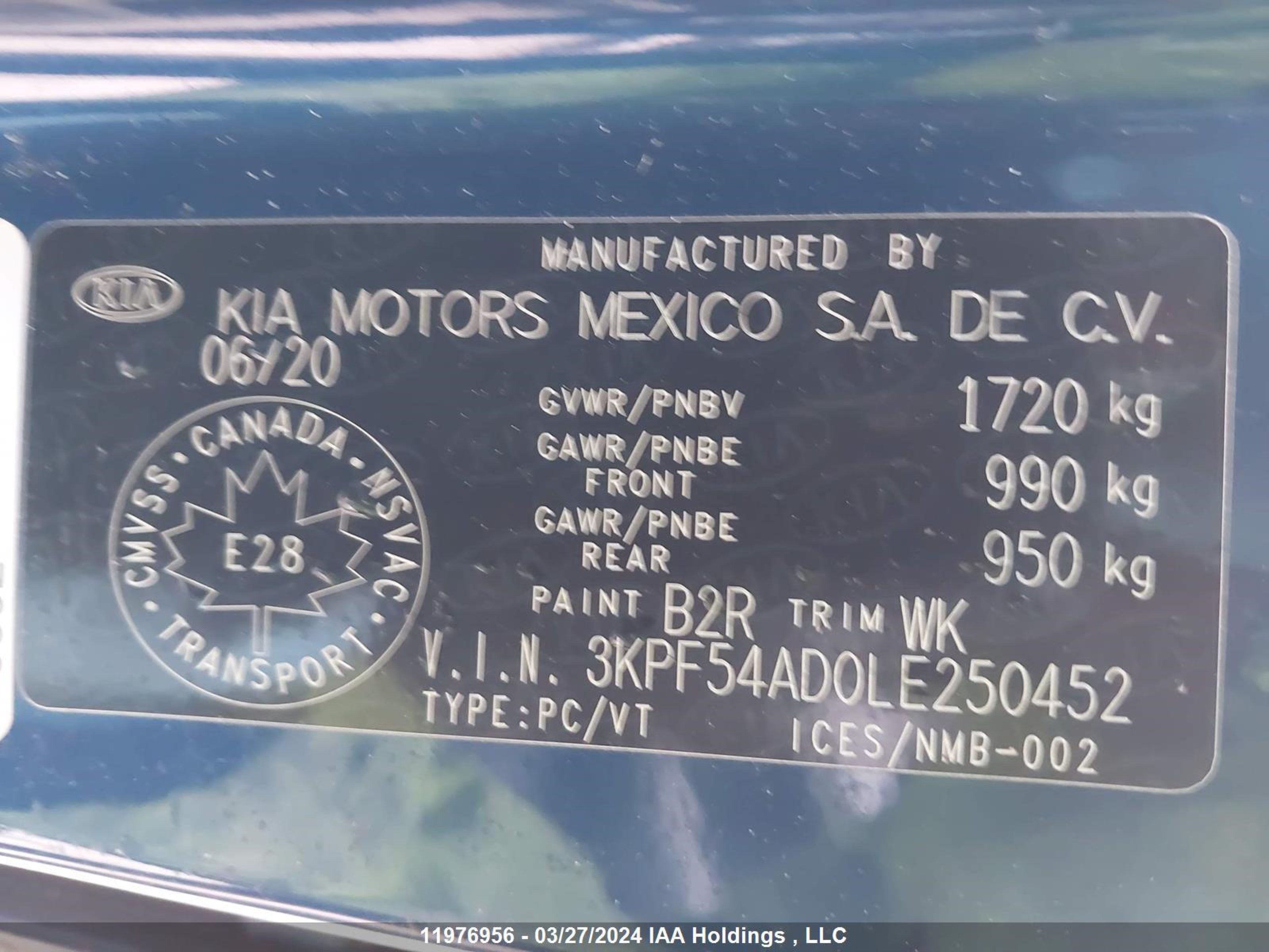 Photo 8 VIN: 3KPF54AD0LE250452 - KIA FORTE 