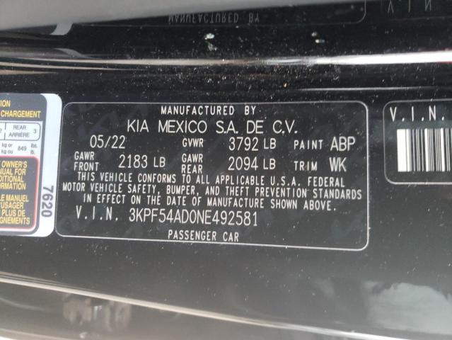 Photo 11 VIN: 3KPF54AD0NE492581 - KIA FORTE GT L 