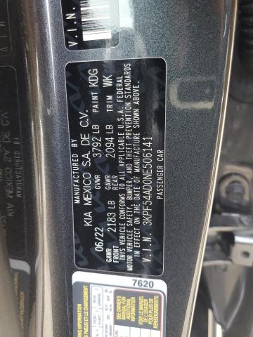 Photo 11 VIN: 3KPF54AD0NE506141 - KIA FORTE GT L 