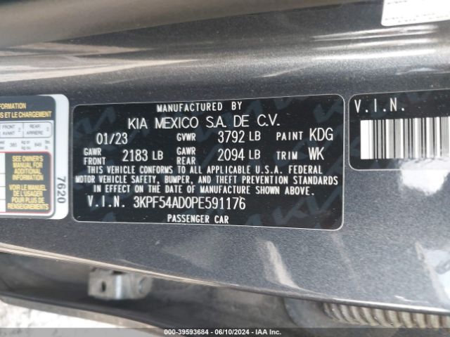 Photo 8 VIN: 3KPF54AD0PE591176 - KIA FORTE 