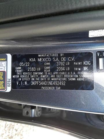 Photo 12 VIN: 3KPF54AD1NE492492 - KIA FORTE GT L 