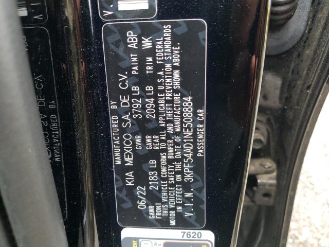 Photo 11 VIN: 3KPF54AD1NE508884 - KIA FORTE 