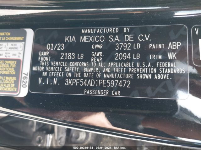 Photo 8 VIN: 3KPF54AD1PE597472 - KIA FORTE 