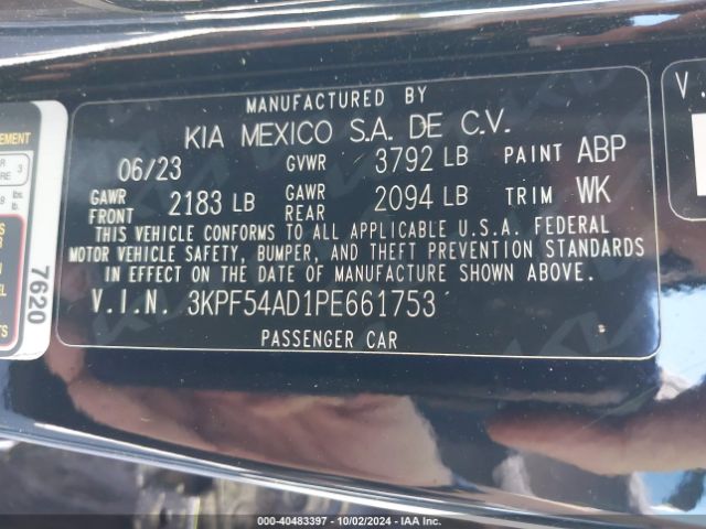 Photo 8 VIN: 3KPF54AD1PE661753 - KIA FORTE 