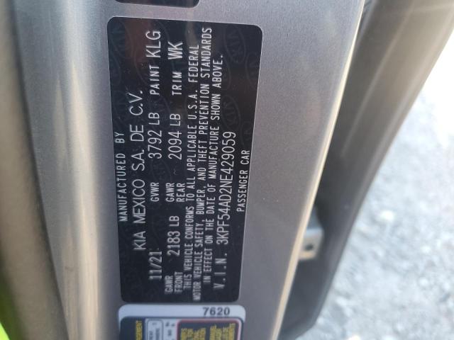 Photo 12 VIN: 3KPF54AD2NE429059 - KIA FORTE 