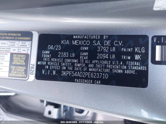 Photo 8 VIN: 3KPF54AD2PE623710 - KIA FORTE 