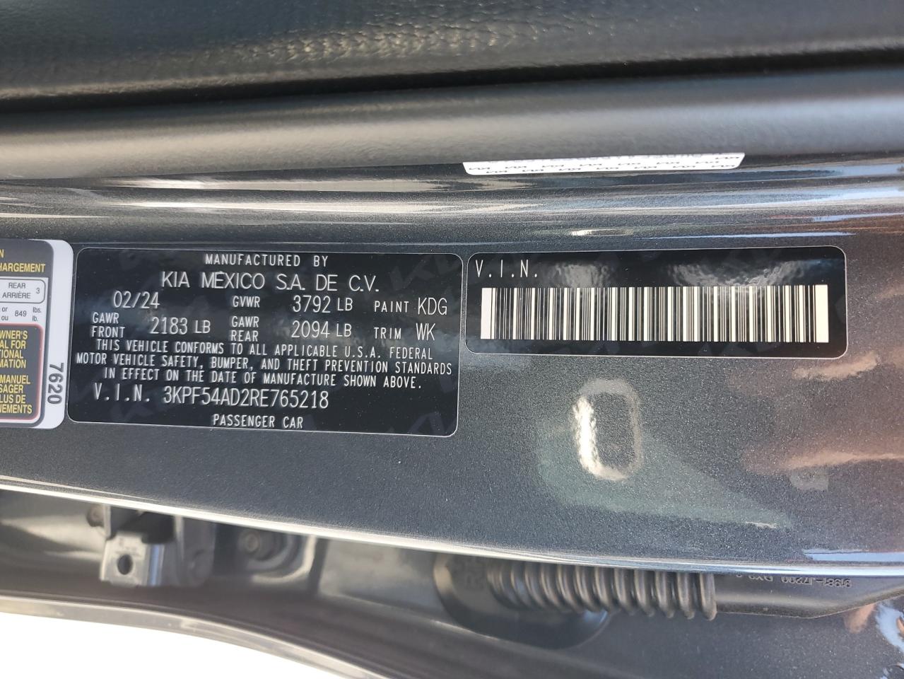 Photo 12 VIN: 3KPF54AD2RE765218 - KIA FORTE 