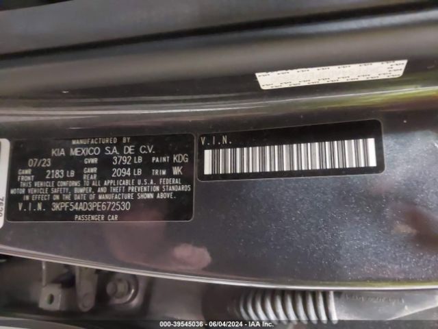 Photo 8 VIN: 3KPF54AD3PE672530 - KIA FORTE 