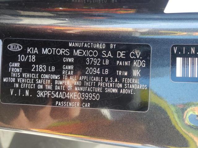 Photo 9 VIN: 3KPF54AD4KE039950 - KIA FORTE EX 