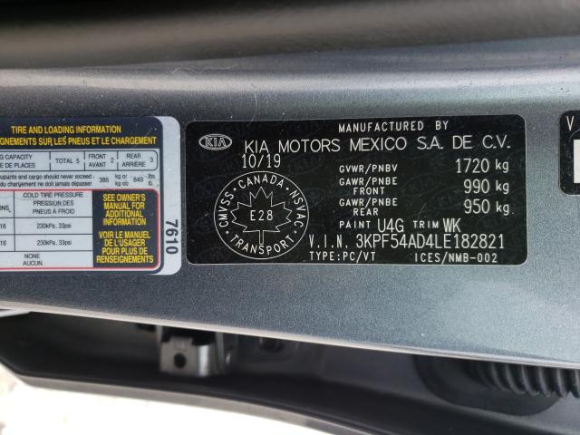 Photo 9 VIN: 3KPF54AD4LE182821 - KIA FORTE EX 