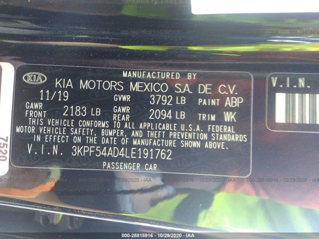 Photo 8 VIN: 3KPF54AD4LE191762 - KIA FORTE 